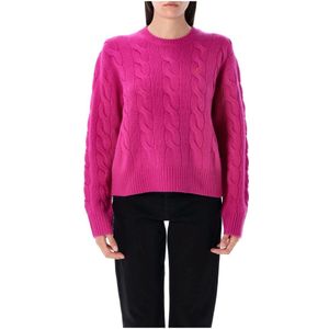 Polo Ralph Lauren, Dames, Truien, Roze, Maat: M Wol,