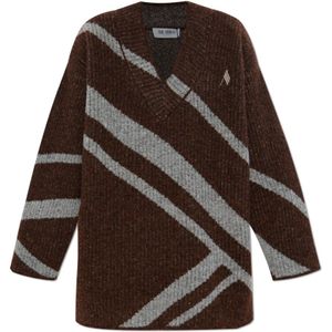 The Attico, Dames, Truien, Bruin, Maat: 3XS Wol,