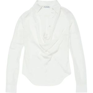 Acne Studios, Dames, Blouses & Shirts, Wit, Maat: XL Zijde,