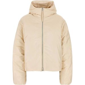Jil Sander, Dames, Jassen, Beige, Maat: S Zijde,