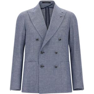 Tagliatore, Heren, Jassen, Blauw, Maat: XL Katoen,