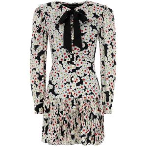 Alessandra Rich, Dames, Jurken, Veelkleurig, Maat: 3XS Zijde,