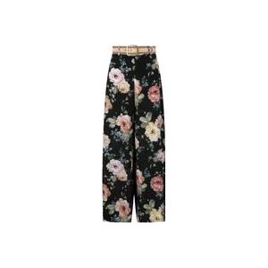 Zimmermann Bloemen wijde zijden broek , Multicolor , Dames , Maat: M