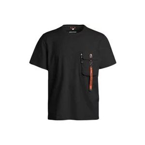 Parajumpers Mojave Zwart Shirt met Borstzak , Black , Heren , Maat: L