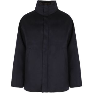 Prada, Heren, Jassen, Blauw, Maat: M Kasjmier,