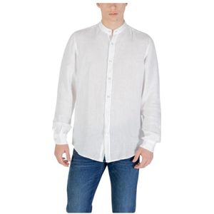 Hugo, Heren, Overhemden, Wit, Maat: 3XL Linnen,