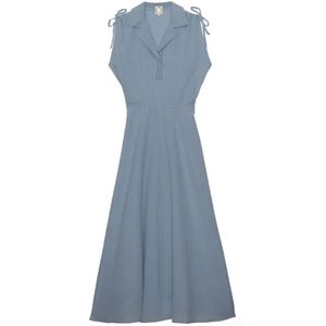 Ines de la Fressange Paris, Dames, Jurken, Blauw, Maat: XS Katoen,