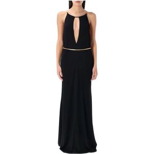 Tom Ford, Dames, Jurken, Zwart, Maat: 2XS Viscose,