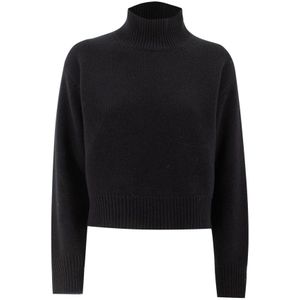 Ermanno Scervino, Dames, Truien, Zwart, Maat: S Wol,