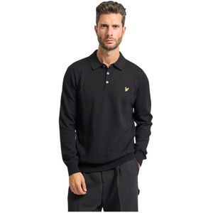 Lyle & Scott, Heren, Truien, Zwart, Maat: L Wol,