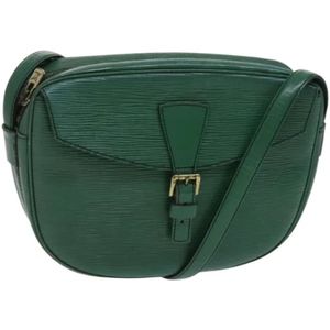Louis Vuitton Vintage, Dames, Pre-owned, Groen, Maat: ONE Size Leer,