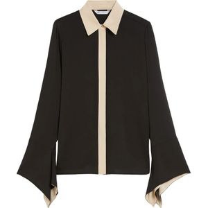 Max Mara, Dames, Blouses & Shirts, Zwart, Maat: XS Zijde,