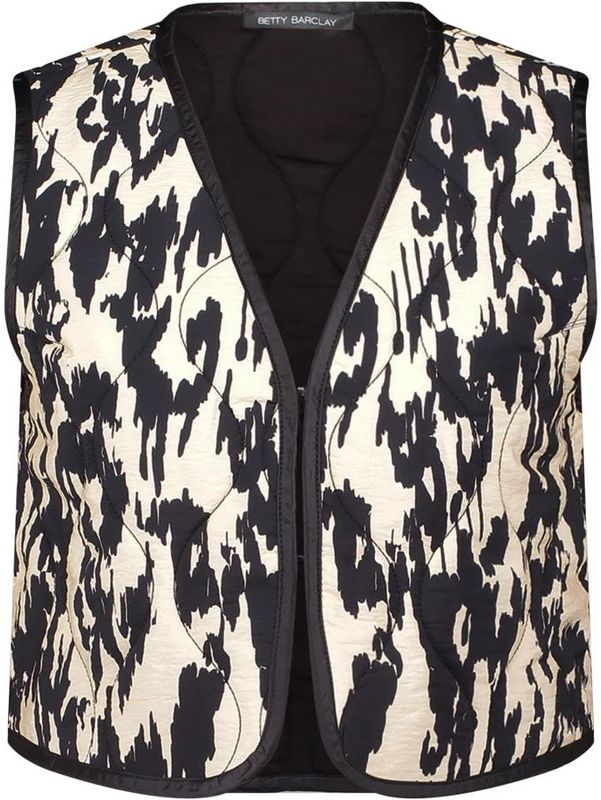 Betty Barclay - Omkeerbaar Vest - Zwart - Casual Pasvorm