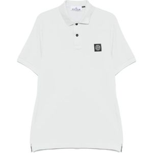 Stone Island, Heren, Tops, Blauw, Maat: M Katoen,