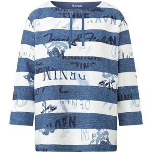 Rabe, Dames, Sweatshirts & Hoodies, Blauw, Maat: L Denim,