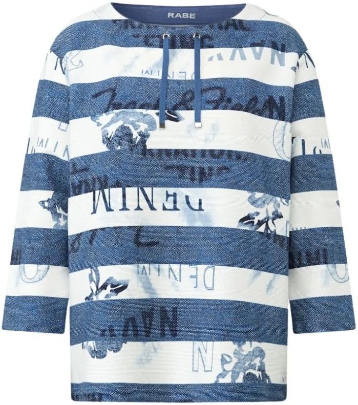 Rabe, Dames, Sweatshirts & Hoodies, Blauw, Maat: L Denim,