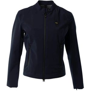 Blauer, Dames, Jassen, Blauw, Maat: M Leer,