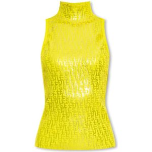 Diesel, Dames, Tops, Geel, Maat: XS Katoen,