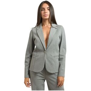 YES Zee, Dames, Jassen, Grijs, Maat: XL Viscose,