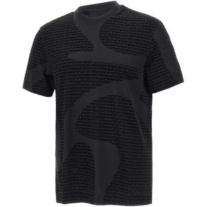 Emporio Armani, Heren, Tops, Zwart, Maat: 2XL Katoen,