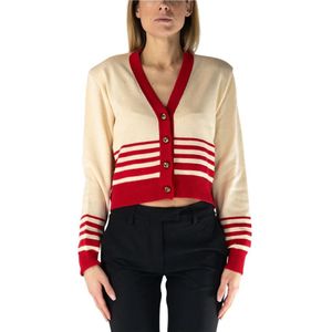 Golden Goose, Dames, Truien, Veelkleurig, Maat: L Katoen,