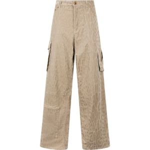 Roberto Cavalli, Dames, Broeken, Bruin, Maat: 2XS Katoen,