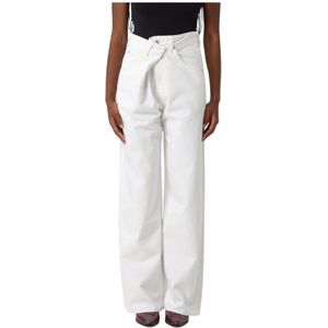 Agolde, Dames, Jeans, Wit, Maat: W25 Katoen,