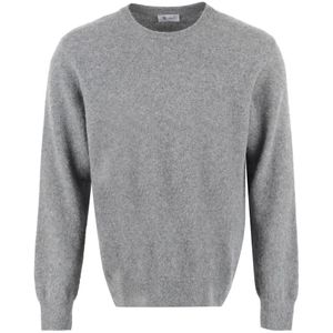 THE (Alphabet), Heren, Truien, Grijs, Maat: L Wol,