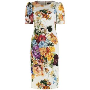 Dolce & Gabbana - Bloemenprint Jurk - Veelkleurig - Katoen