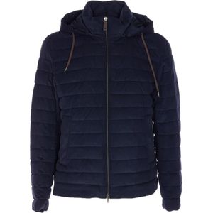 Herno, Heren, Jassen, Blauw, Maat: XL Corduroy,