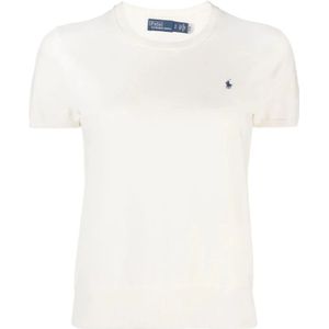Polo Ralph Lauren, Dames, Tops, Beige, Maat: L Katoen,
