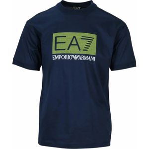 Emporio Armani Ea7, Heren, Tops, Blauw, Maat: XS