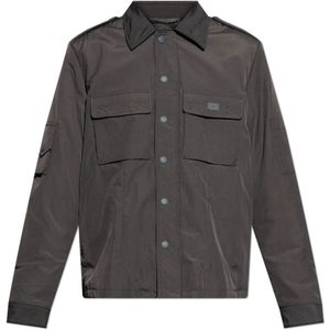 Dolce & Gabbana, Heren, Jassen, Grijs, Maat: M Polyamide,