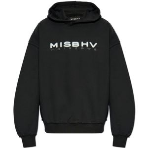 Misbhv, Heren, Sweatshirts & Hoodies, Zwart, Maat: M Katoen,