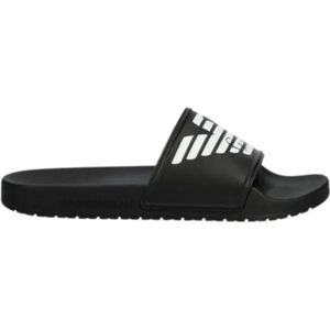 Emporio Armani - Eagle Slider - Slipper - Zwart - Kunststof