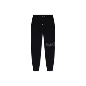 Balmain Sweatpants met logo , Black , Heren , Maat: L