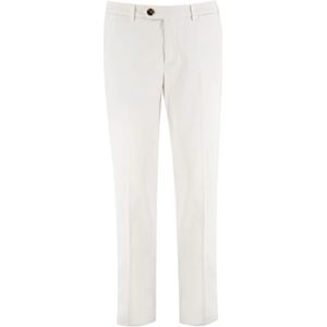 Brunello Cucinelli, Heren, Broeken, Wit, Maat: L Katoen,