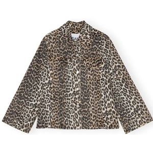 Ganni, Dames, Jassen, Veelkleurig, Maat: S Denim,