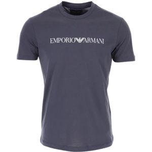 Emporio Armani, Heren, Tops, Grijs, Maat: XL Katoen,