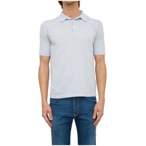 Eleventy, Heren, Tops, Blauw, Maat: L Katoen,