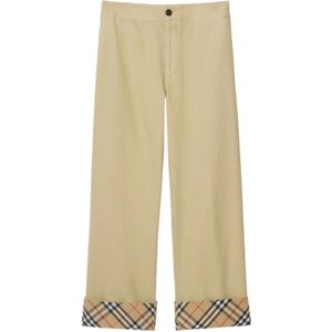 Burberry - Straight Trousers - Groen - Heren - 100% Katoen