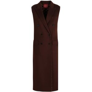 Gucci, Dames, Mantels, Bruin, Maat: XS Wol,