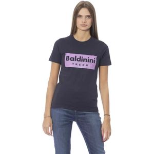 Baldinini, Dames, Tops, Blauw, Maat: L Katoen,