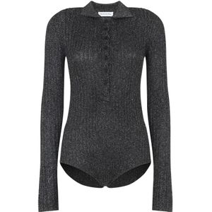 The Frankie Shop, Dames, Tops, Zwart, Maat: M Polyamide,