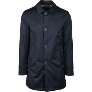 Herno, Heren, Mantels, Blauw, Maat: XL Wol,
