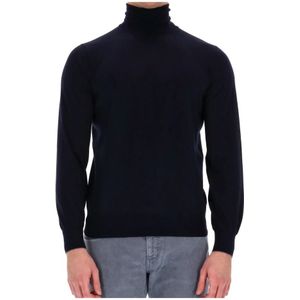 Brunello Cucinelli, Heren, Truien, Blauw, Maat: 2XL Wol,
