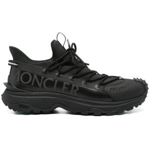 Moncler, Heren, Schoenen, Zwart, Maat: 43 EU Polyamide,