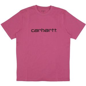 Carhartt Wip, Heren, Tops, Roze, Maat: L Katoen,