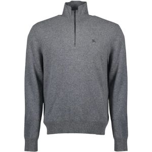 Burberry, Heren, Truien, Grijs, Maat: L Kasjmier,