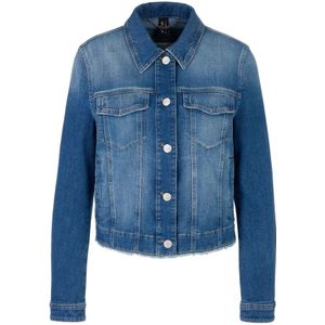 Marc Cain, Dames, Jassen, Blauw, Maat: XL Denim,